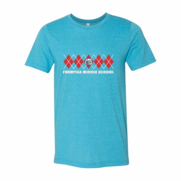 Farmville Middle School | Short-Sleeve T-Shirt | Argyle Design | Multiple Colors