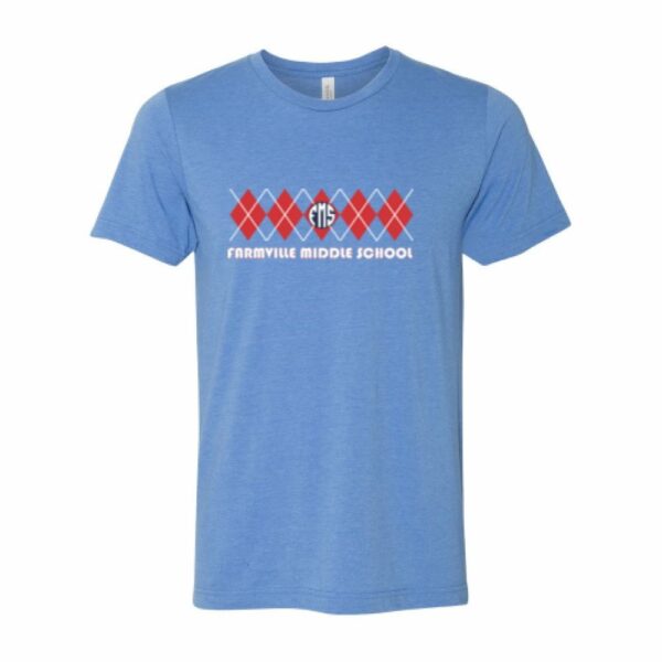 Farmville Middle School | Short-Sleeve T-Shirt | Argyle Design | Multiple Colors