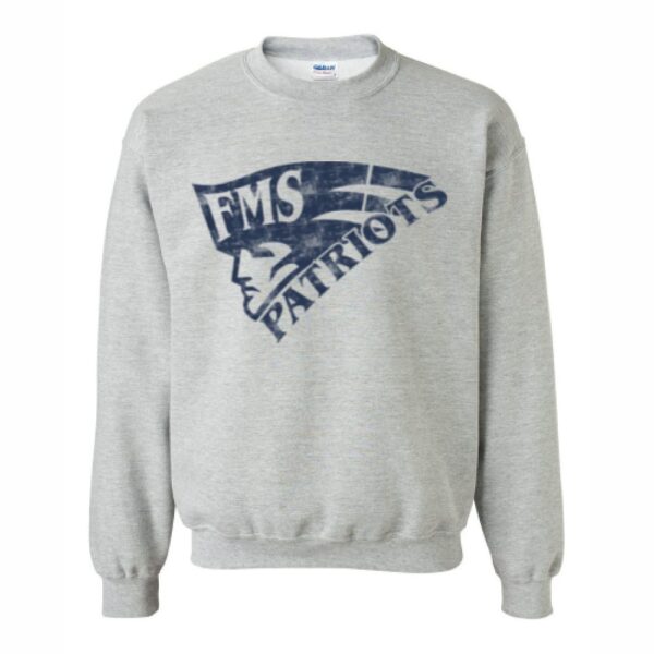 Farmville Middle School Sweatshirt | Distressed Patriots Design | Multiple Logo