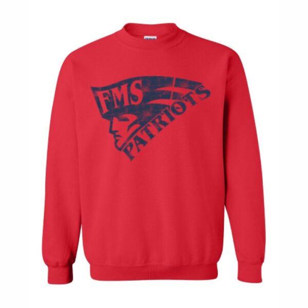 Farmville Middle School Sweatshirt | Distressed Patriots Design | Multiple Logo