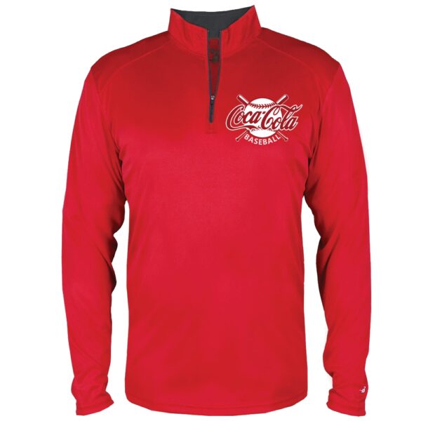 Coke 1/4 Zip Lightweight Performance Tee | Small Logo