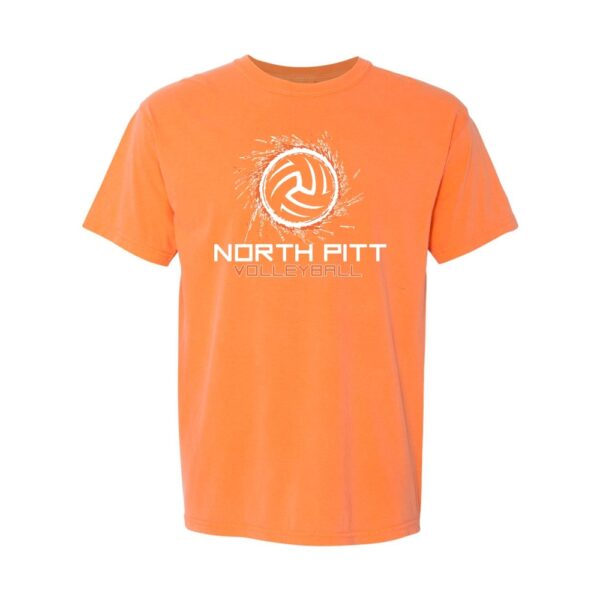 Alternative view of North Pitt Volleyball | Spark Logo | Short-Sleeve Comfort Colors