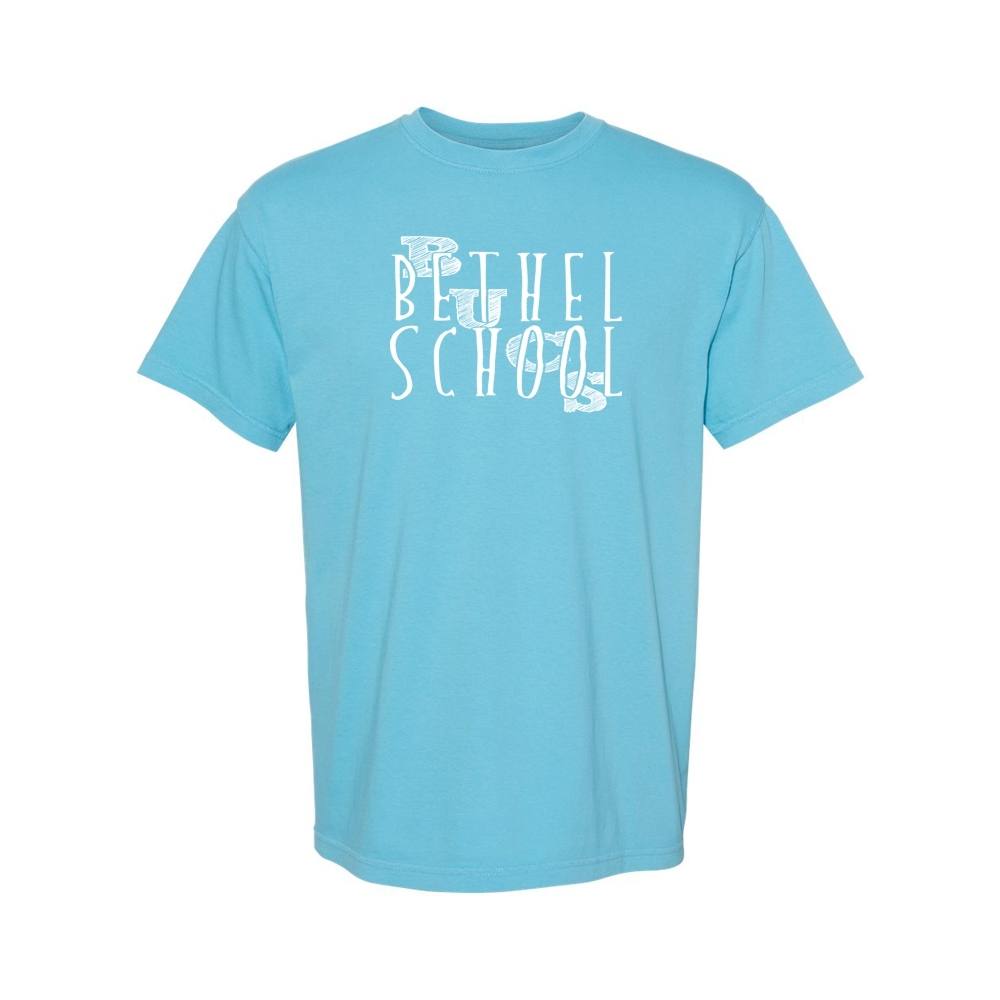 Bethel School | Bethel Bucs Slant Logo | Comfort Colors Tee | Multiple Colors