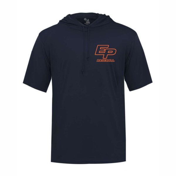 Eastern Plumbing Baseball | Short-Sleeve Hooded Performance T-Shirt