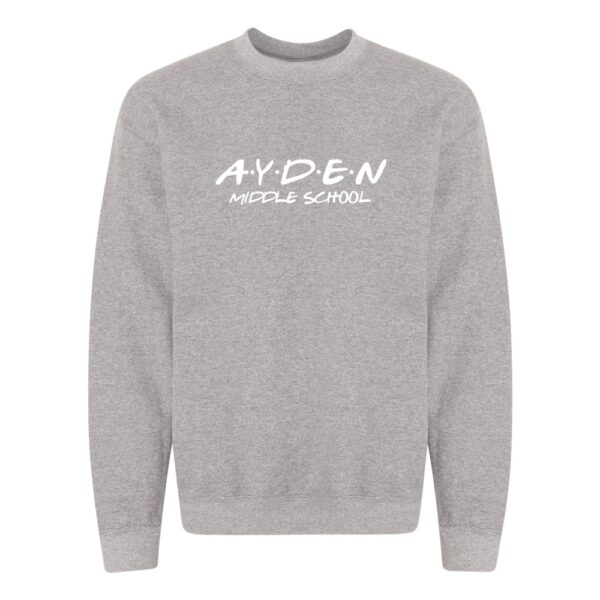 Ayden Middle | Ayden Friends Logo | Crewneck Sweatshirt | Multiple Colors
