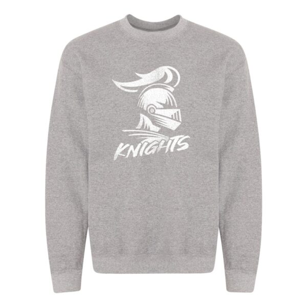 Ayden Middle | Distressed Knights Logo |  Crewneck Sweatshirt | Multiple Colors