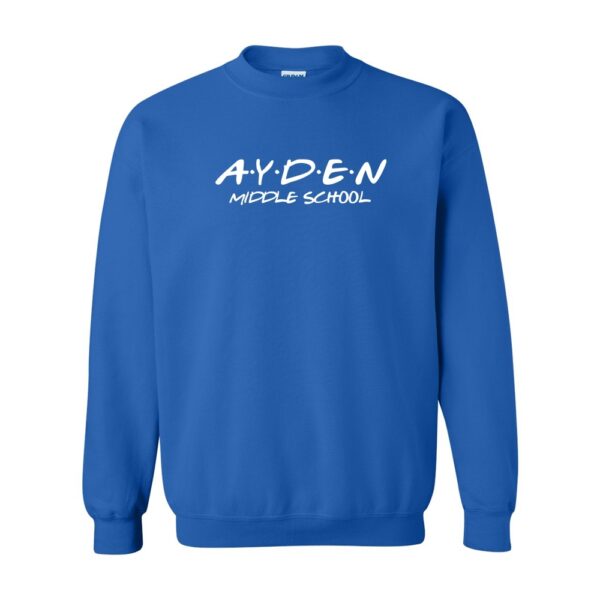 Ayden Middle | Ayden Friends Logo | Crewneck Sweatshirt | Multiple Colors