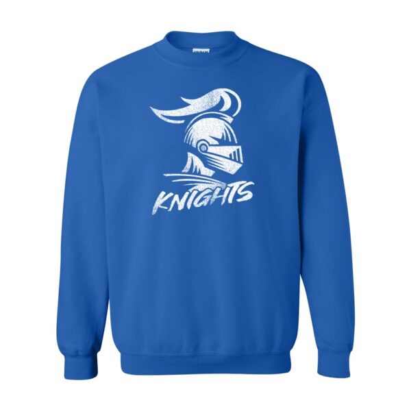 Ayden Middle | Distressed Knights Logo |  Crewneck Sweatshirt | Multiple Colors