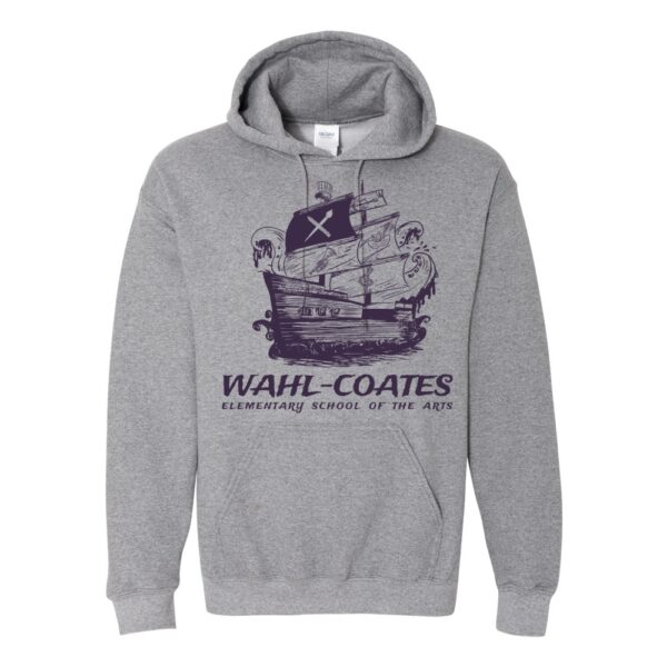 Alternative view of Wahl-Coates | Charting the Course | Cotton Hooded Sweatshirt | Multiple Colors