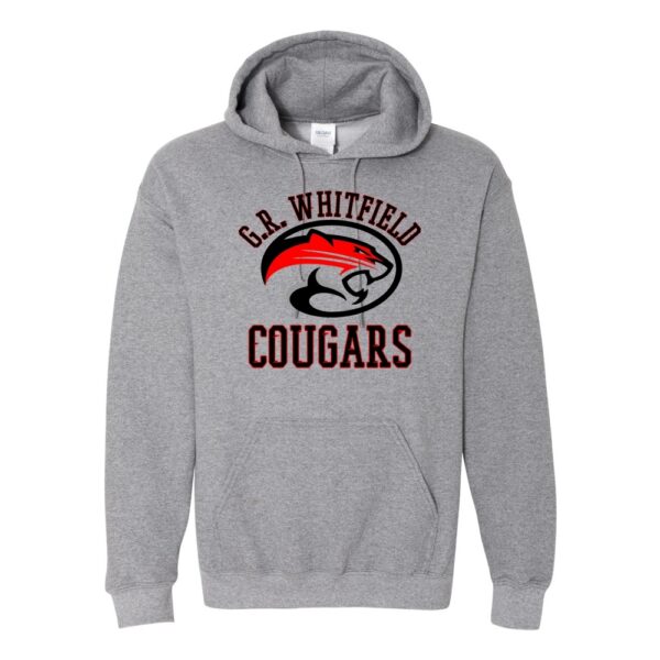 GR Whitfield | Cougar Head Logo | Cotton Hooded Sweatshirt | Multiple Colors