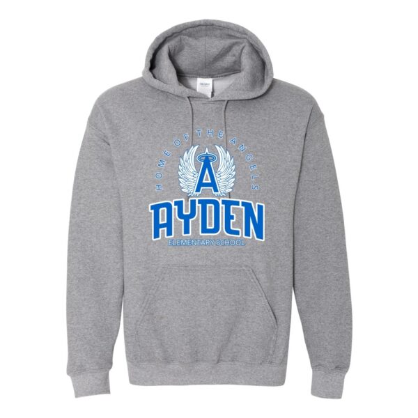 Ayden Elementary | Home of Angels Logo | Cotton Hooded Sweatshirt