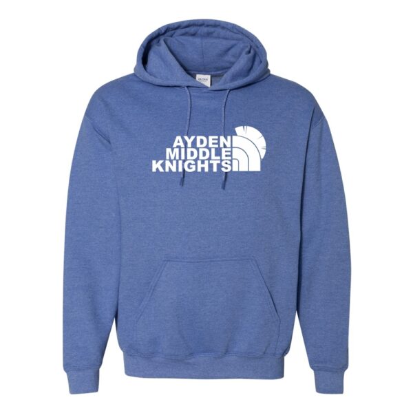 Ayden Middle  | Ayden Middle Knights Logo | Cotton Hooded Sweatshirt | Multiple Colors