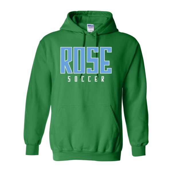 JH Rose Soccer Cotton Hooded Sweatshirt | Word Logo | Multiple Colors