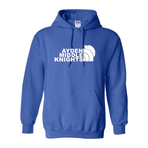 Ayden Middle  | Ayden Middle Knights Logo | Cotton Hooded Sweatshirt | Multiple Colors