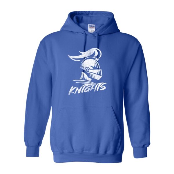Ayden Middle  | Distressed Knights Logo | Cotton Hooded Sweatshirt | Multiple Colors
