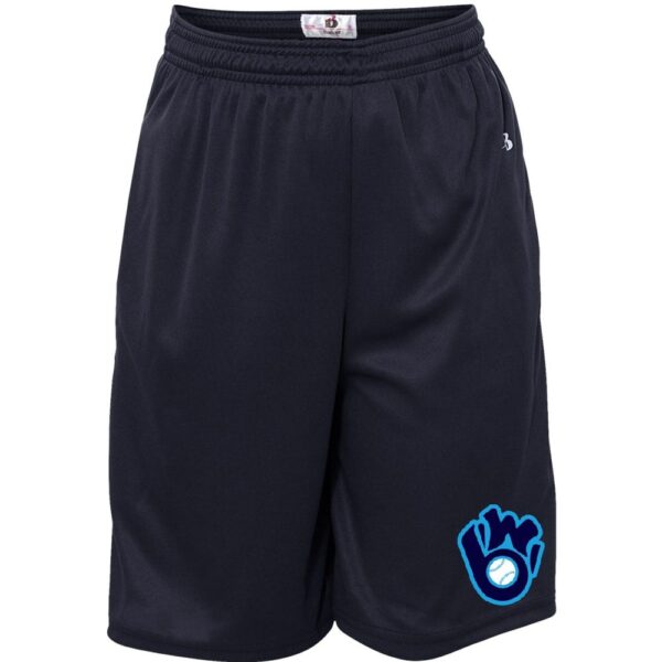 Alternative view of Brown & Wood Performance Shorts | Glove Logo | Multiple Colors