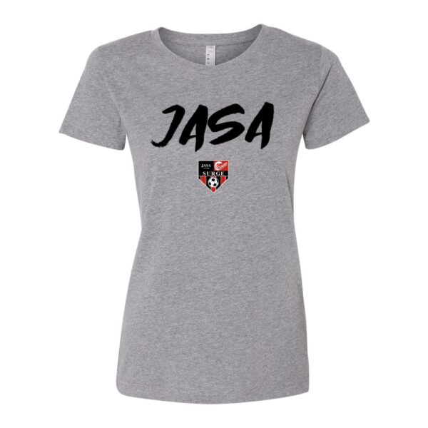 Alternative view of JASA Soccer | Brush Logo |  Cotton T-Shirt | Multiple Colors | Sizes for Whole Family