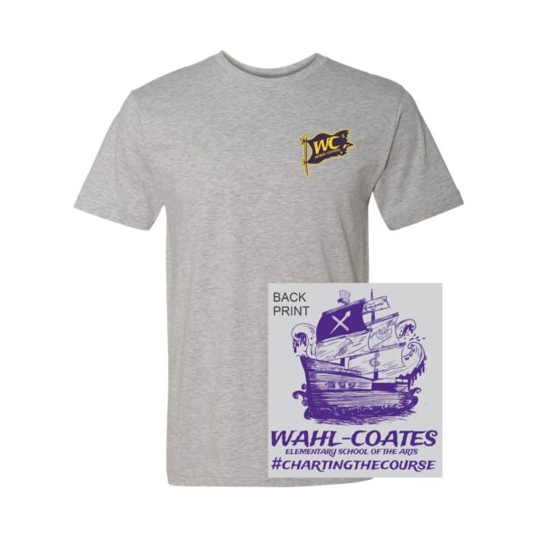 Alternative view of Wahl-Coates | Front/Back Charting the Course | Cotton Tee | Multiple Colors
