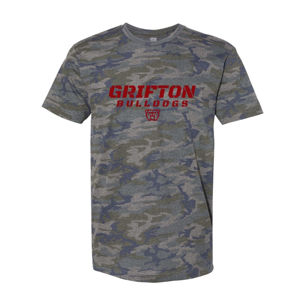 Grifton Bulldogs | Slant Print | Cotton Tee | Multiple Colors