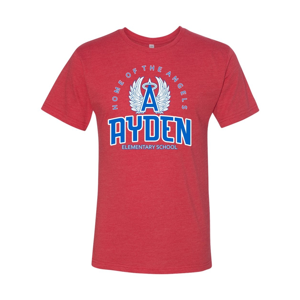 Ayden Elementary | Home of Angels Logo |  Cotton T-Shirt | Multiple Colors