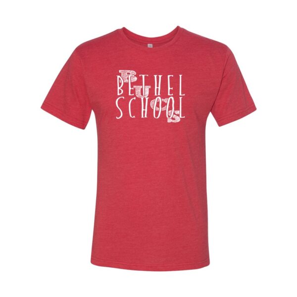 Bethel School | Bethel Bucs Slant Logo | Cotton Tee |  Multiple Colors