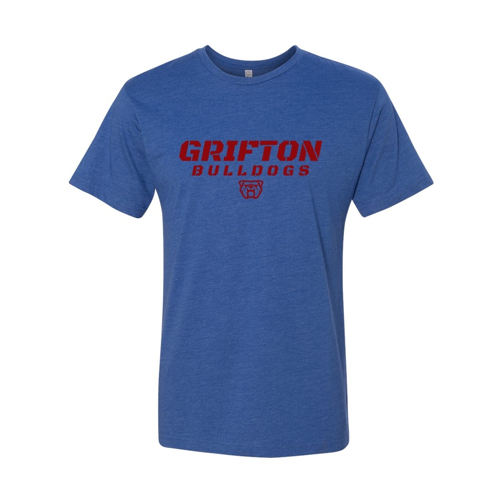 Grifton Bulldogs | Slant Print | Cotton Tee | Multiple Colors