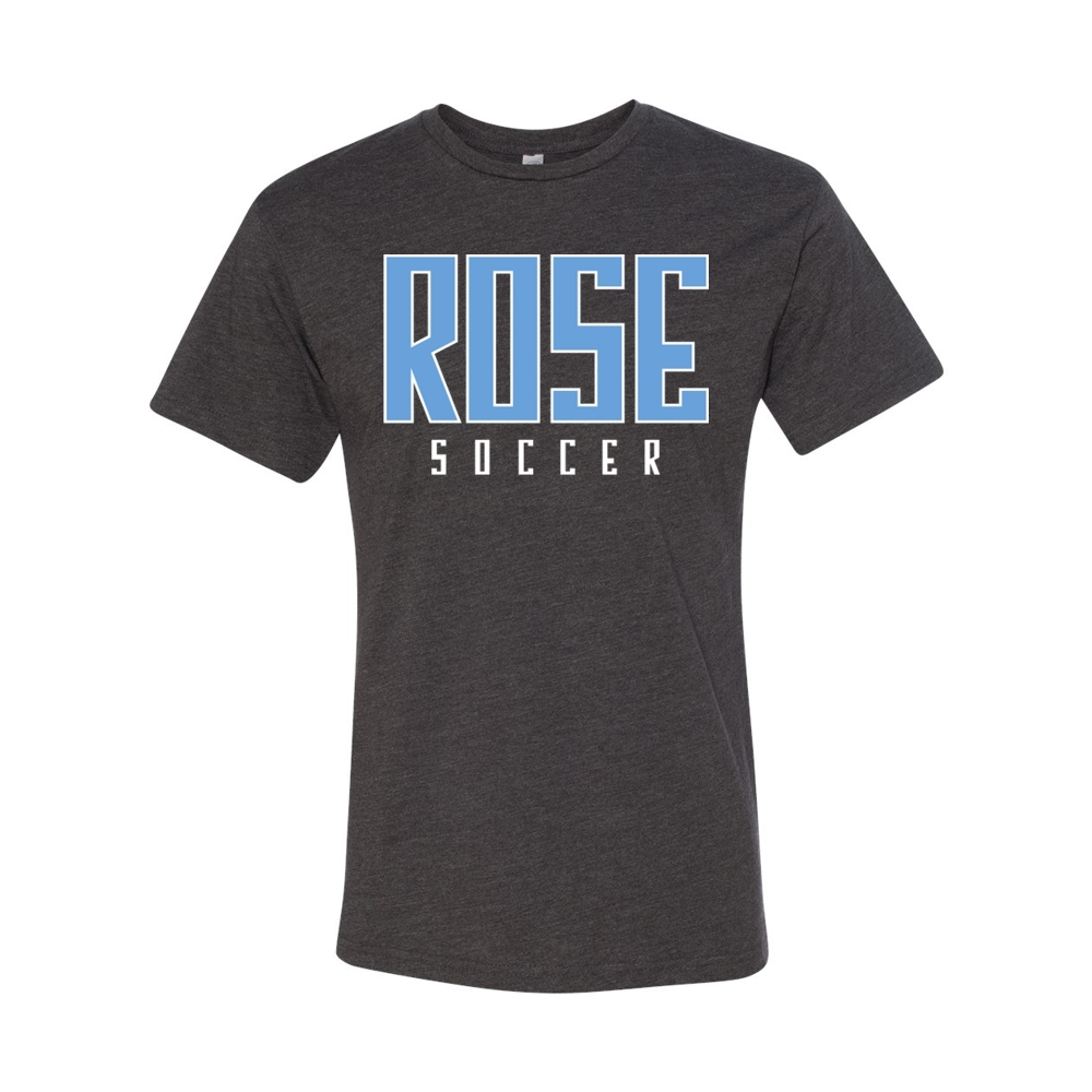 JH Rose Soccer Cotton Tee | Rose Soccer Word Logo | Multiple Colors - Image 3