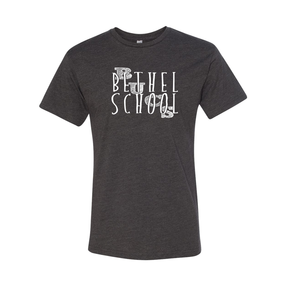 Bethel School | Bethel Bucs Slant Logo | Cotton Tee |  Multiple Colors