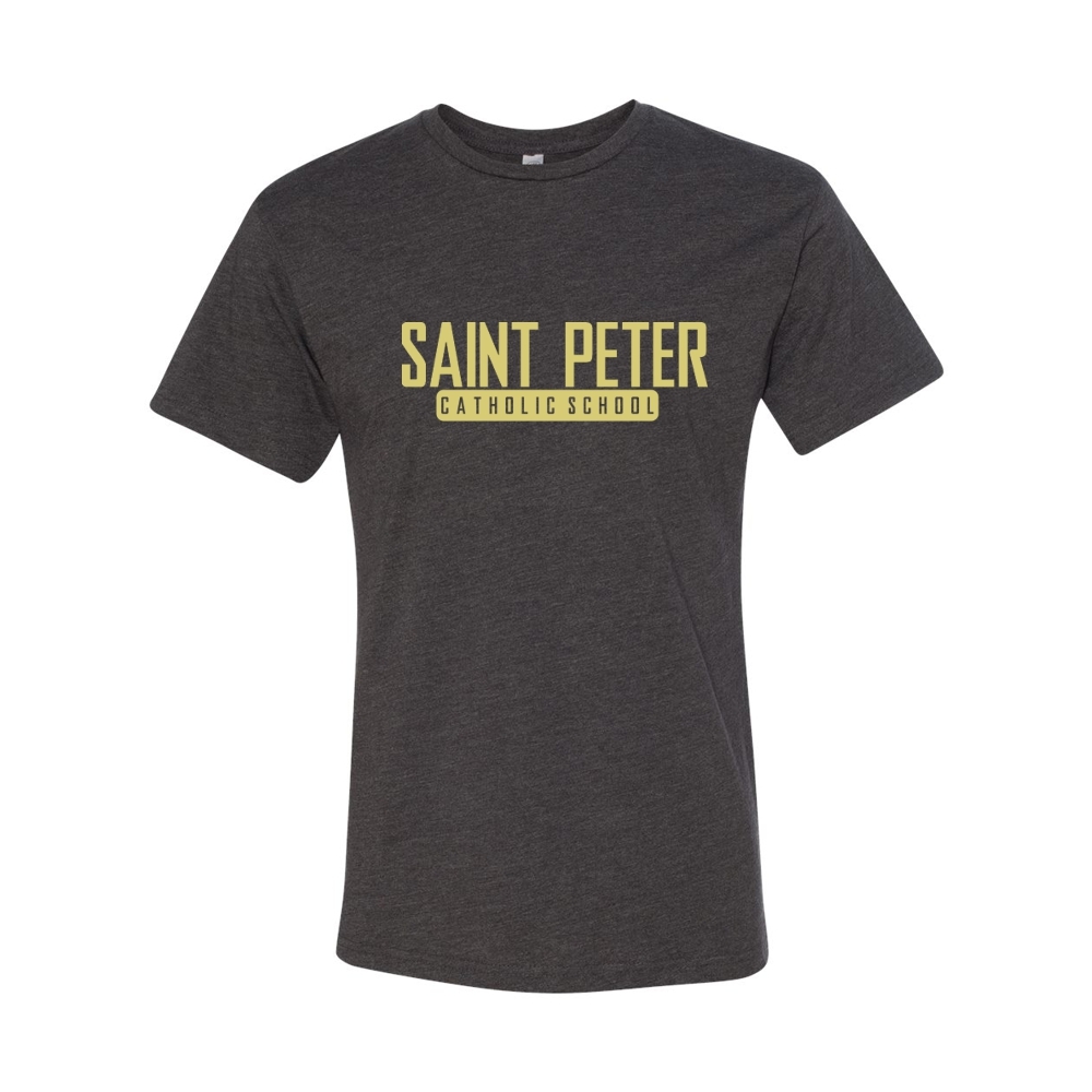 Saint Peter Catholic School | SPCS Block Logo | Cotton Tee |  Multiple Colors - Image 5