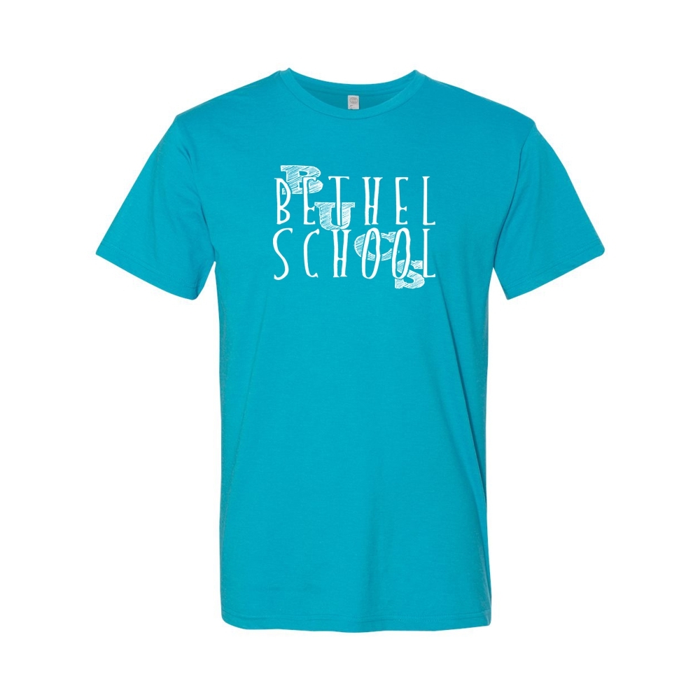 Bethel School | Bethel Bucs Slant Logo | Cotton Tee |  Multiple Colors