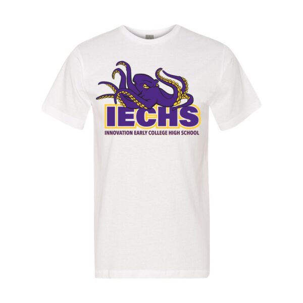 Alternative view of IECHS | Full Chest Main Logo | Cotton T-Shirt | Multiple Colors