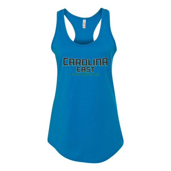 Alternative view of Carolina East Beach Volleyball | Word Logo | Racerback Tank