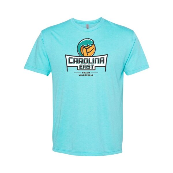 Alternative view of Carolina East Beach Volleyball | Unisex  Next Level Tri-Blend Tee