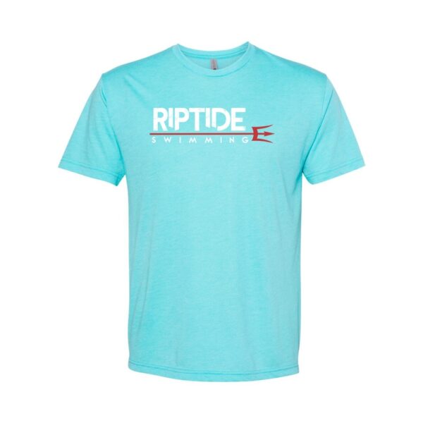 Alternative view of Riptide Swimming | Word Logo | Unisex  Next Level Tri-Blend Tee