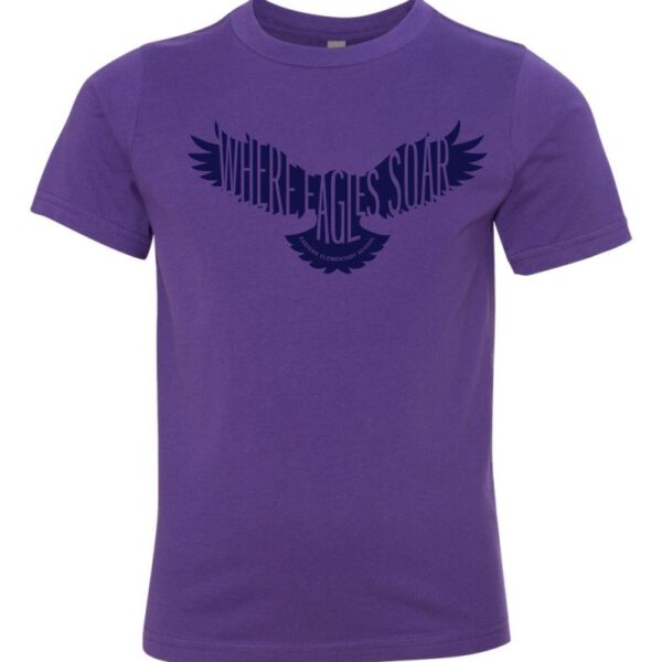2017 Eagles Soar | Eastern Elementary Cotton Tee | Purple