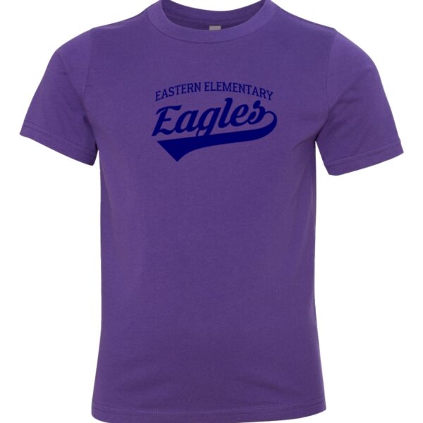 Eastern Elementary Script Cotton Tee | Purple