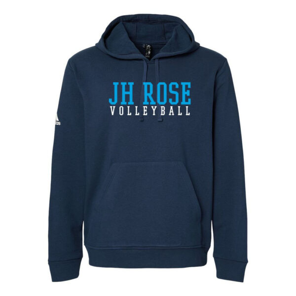 Rose Volleyball | College Block Logo | Adidas - Fleece Hooded Sweatshirt