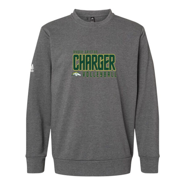 Ayden-Grifton Volleyball | Charger Word Logo | Adidas - Fleece Crewneck Sweatshirt
