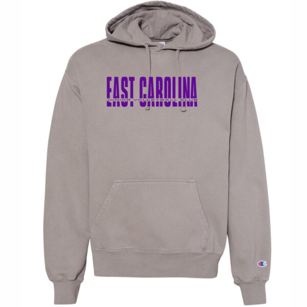 ECJVC | East Carolina Print | Comfort Color Garment Dyed Hooded Sweatshirt