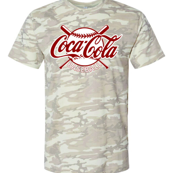Coke Baseball | Crossed Bats Logo  | Cotton T-Shirt