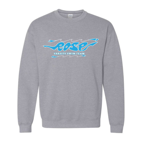 JH Rose Swimming | Hand-Drawn Logo | Cotton Crewneck Sweatshirt
