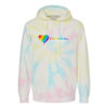 Church For All | 100% of Proceeds Benefit Cedarbridge Love Wins | Unisex Midweight Tie-Dyed Hooded Sweatshirt
