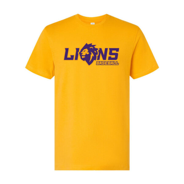 Lions Baseball | Lion Head Logo | Cotton Tee