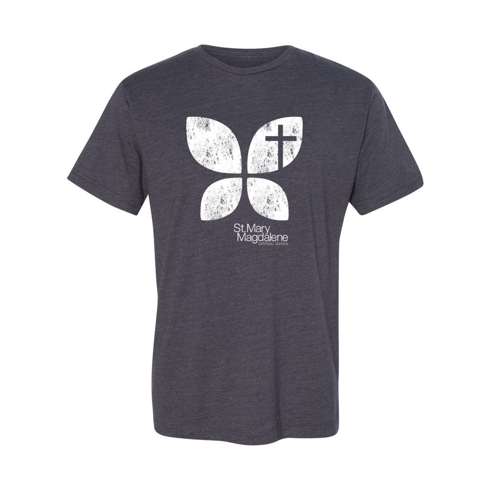 St. Mary Magdalene Catholic School | Distressed Monarch Logo | Cotton Tee