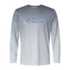 EC Beach | BARBADOS LONG SLEEVE GRADIENT PRINT PERFORMANCE TEE | Blue Wave Logo