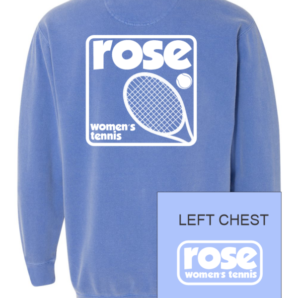 JH Rose Tennis | Retro Logo | Comfort Colors Crewneck Sweatshirt