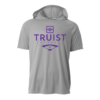 Truist Baseball | Purple Logo | Short-Sleeve Hooded Performance T-Shirt