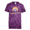 Holly Grove Elementary | Sunny Hedgie Design | Tie Dye Cotton Tee | Purple
