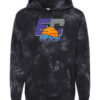 EC Beach | Unisex Midweight Tie-Dyed Hooded Sweatshirt | Rising Sun Logo