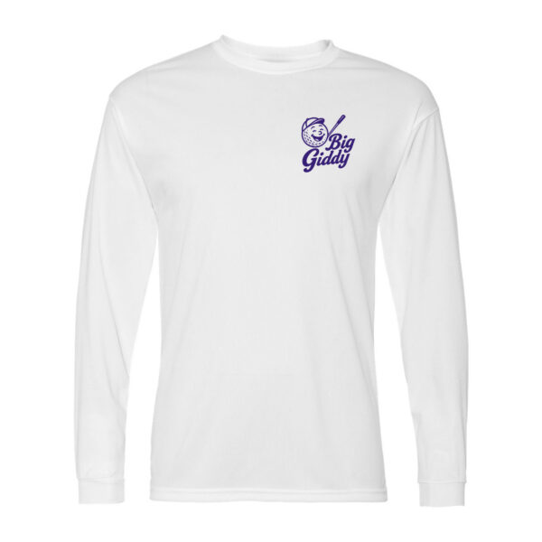 Big Giddy | Small Purple Logo | Long-Sleeve Performance Tee